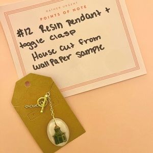 Handmade resin necklace